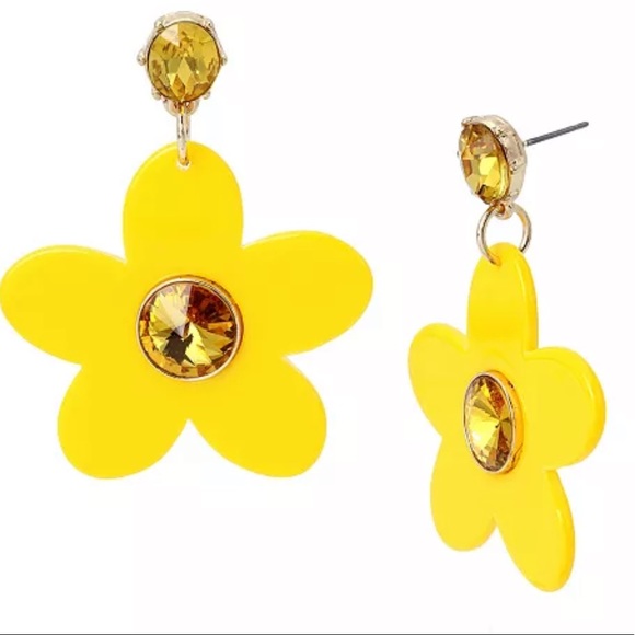 Betsey Johnson Jewelry - New Betsey Johnson Flower Drop Earrings